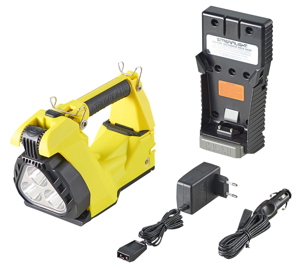 Streamlight Vulcan Clutch - 230V AC/12V DC - Includes heavy duty shoulder strap - Yellow