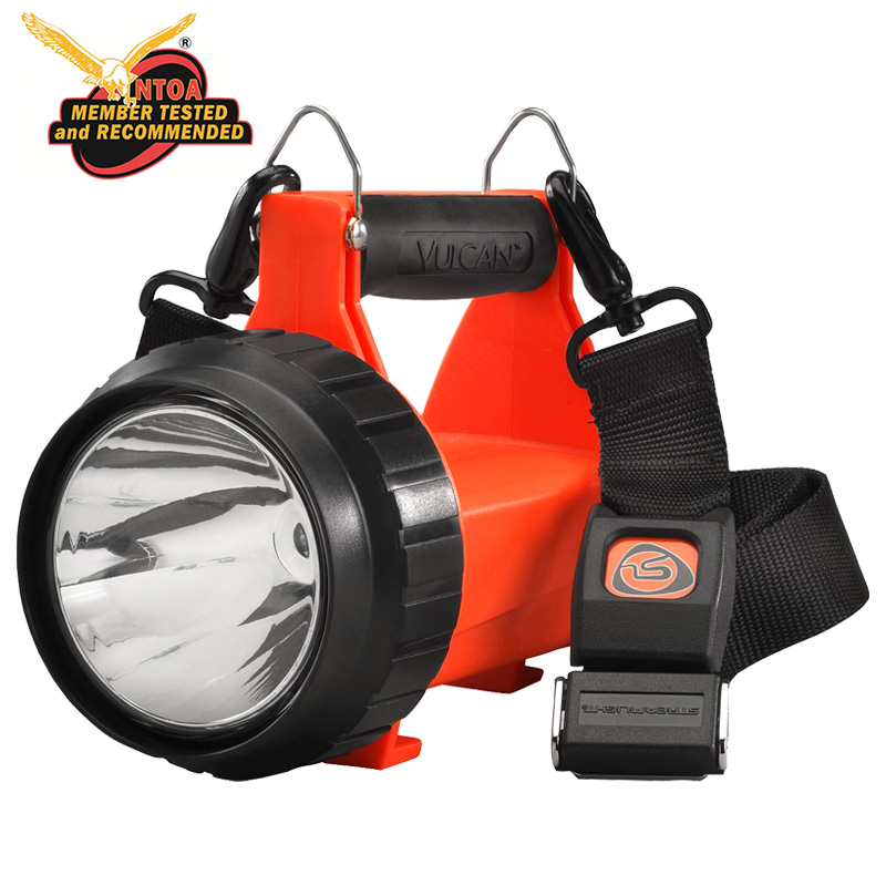 Streamlight Fire Vulcan LED Standard System - 230V AC/12V DC - Includes quick release shoulder strap (T-4A) - Orange