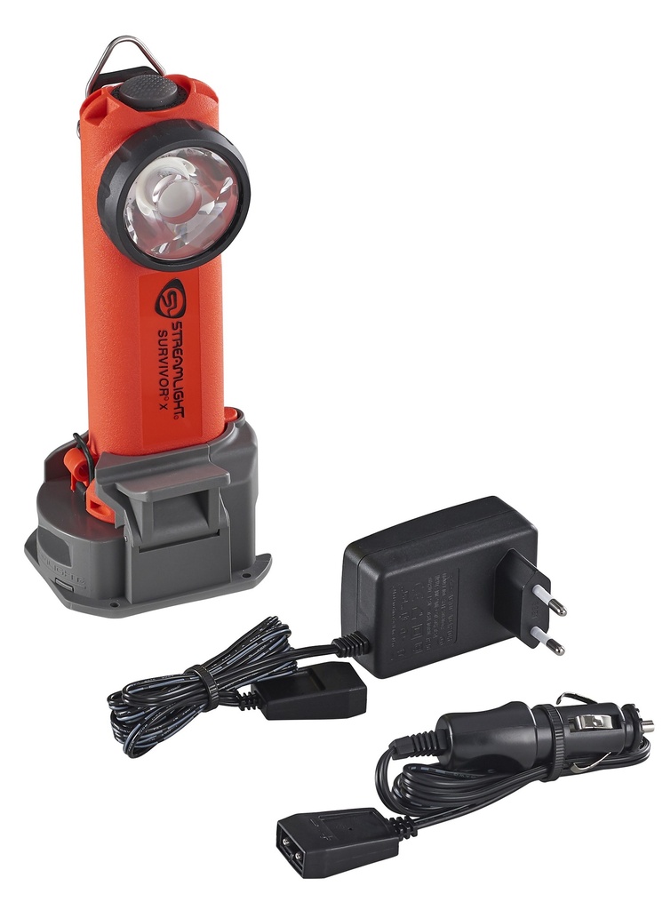Streamlight Survivor X - 230V AC/12V DC (Alkaline battery carrier not included) - Orange