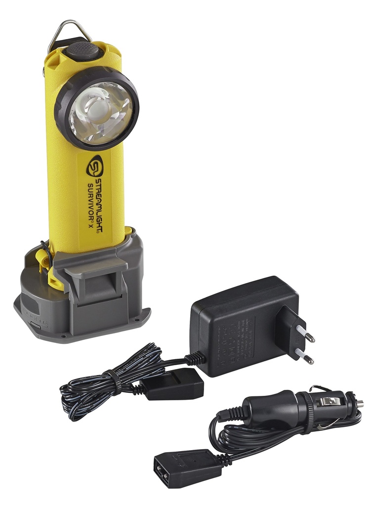 Streamlight Survivor X - 230V AC/12V DC (Alkaline battery carrier not included) - Yellow