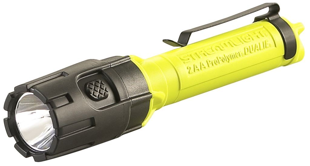 Streamlight Dualie 2AA with (2) "AA" Alkaline batteries - Box - Yellow