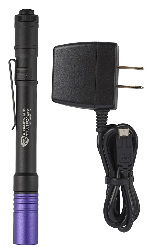 Streamlight Stylus Pro USB UV - 120V AC - Includes nylon holster
