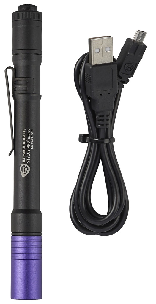 Streamlight Stylus Pro USB UV - Includes nylon holster