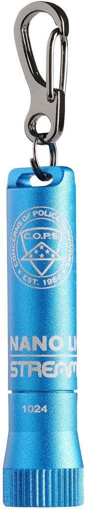 Streamlight Nano Light II - Includes (1) AAAA alkaline battery - Blue (C.O.P.S)