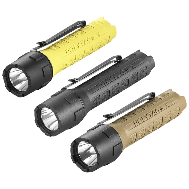 Streamlight PolyTac X - Includes (2) CR123A lithium batteries - Box - Coyote