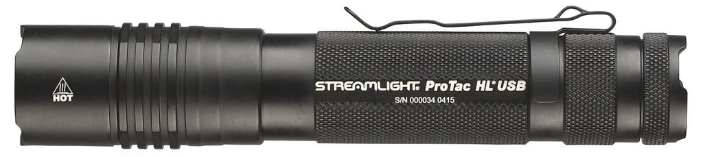 Streamlight ProTac HL USB - Includes USB cord and nylon holster - Black