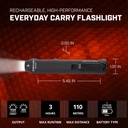 Streamlight Wedge - Includes USB-C cord and lanyard - Black