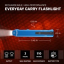 Streamlight Wedge - Includes USB-C cord and lanyard - Blue
