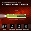 Streamlight Wedge - Includes USB-C cord and lanyard - Lime Green