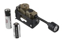 Streamlight Sidewinder Stalk - Includes Helmet Clip (attached to light), (1) CR123A & "AA" Alkaline battery - Mailer - Coyote