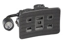 Streamlight Sidewinder Stalk - Includes Helmet Clip (attached to light), ARC Rail Assy, Arc Rail Mount, (1) CR123A & "AA" Alkaline battery - Mailer - Black