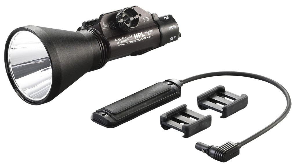 Streamlight TLR-1 HPL Long Gun Kit - Includes Safe off remote door switch, remote pressure switch, mounting clips, standard door switch, lithium batteries - Box