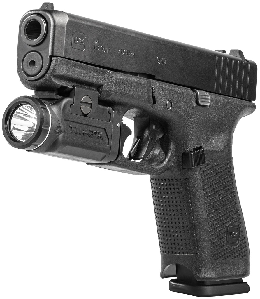 Streamlight TLR-3X (1913) - Includes mounting kit with keys, paddles, multi-tool and (1) CR123A lithium battery - Black