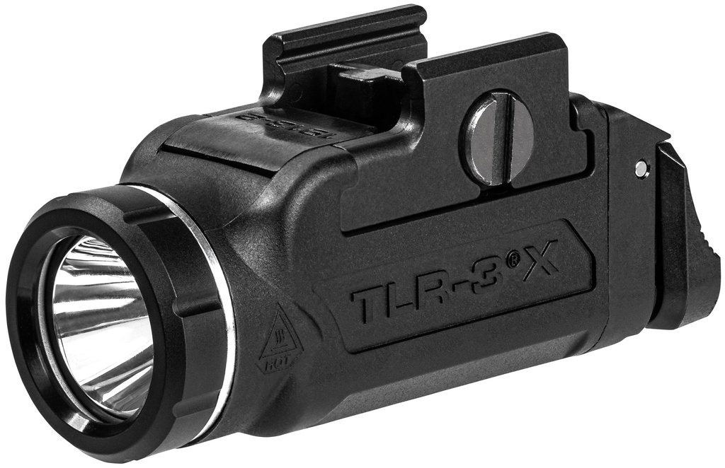 Streamlight TLR-3X (1913 Slim) - Includes mounting kit with key, paddles, multi-tool and (1) CR123A lithium battery - Black