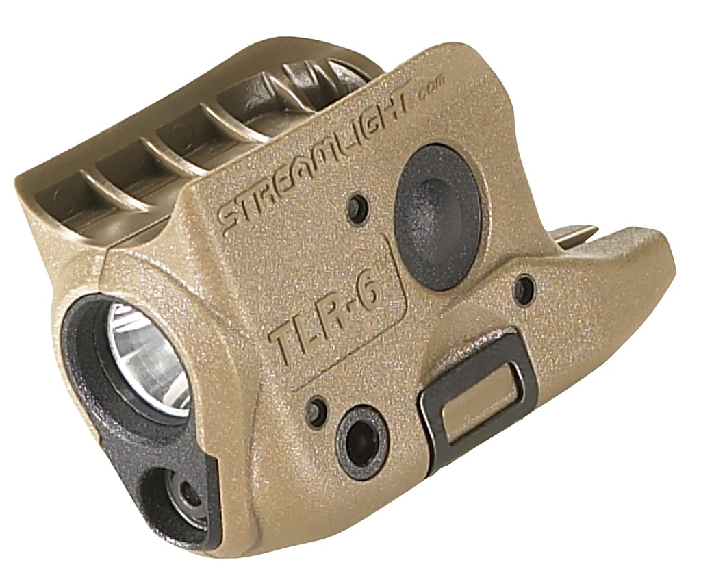 Streamlight TLR-6 (GLOCK® 42/43) Red Laser - Includes (2) CR 1/3N lithium batteries - Box - Flat Dark Earth Brown