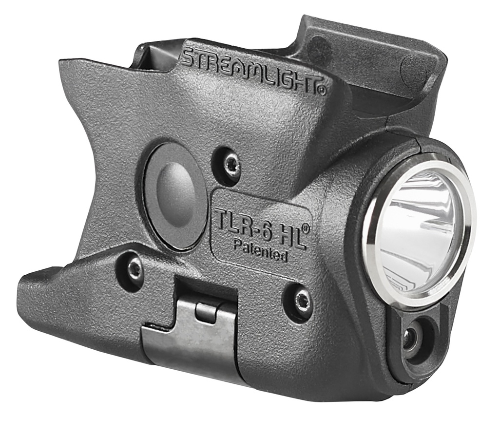Streamlight TLR-6 HL (M&P® Shield™ 40/9) White LED / Red Laser – Includes (3) SL-B2 batteries and charger – Black
