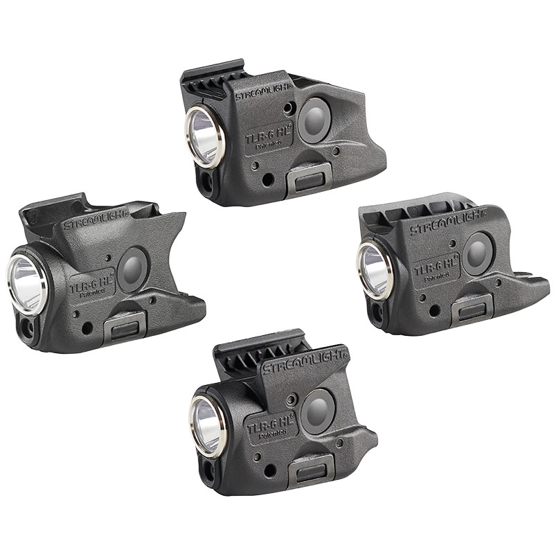 Streamlight TLR-6 HL G (GLOCK® 42/43) White LED / Green Laser – Includes (3) SL-B2 batteries and charger – Black