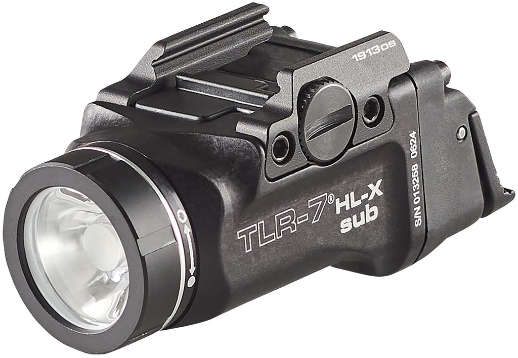 Streamlight TLR-7 HL-X sub USB (1913OS) - Includes mounting kit with key, multi-tool and (1) SL-B9 Li-ion rechargeable battery pack and USB-C cord - Black