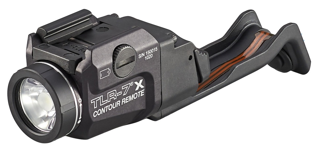 Streamlight TLR-7 X Contour Remote (for most railed GLOCK® Gen 4 or Gen 5 models) - Includes mounting key, CR123A lithium battery - Box - Black