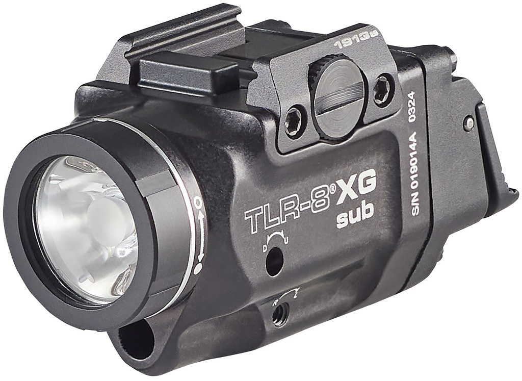 Streamlight TLR-8 X G sub (1913) - Includes mounting kit with keys, high/low paddle switches and CR123A lithium battery - Box