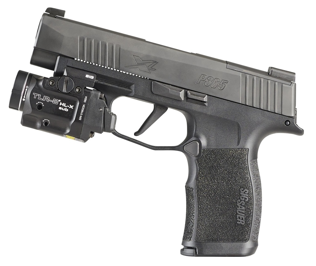 Streamlight TLR-8 HL-X sub USB (SIG SAUER® P365®/XL closed rail systems*) - Includes high and low switches, (1) SL-B9 rechargeable battery pack, USB-C cord, multi-tool and mounting kit with key - Box