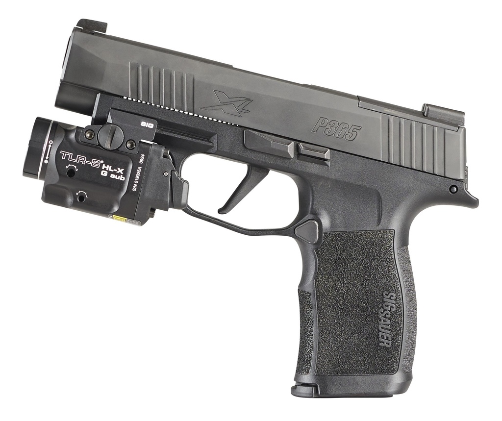 Streamlight TLR-8 HL-X G sub USB (SIG SAUER® P365®/XL closed rail systems*) - Includes high and low switches, (1) SL-B9 rechargeable battery pack, USB-C cord, multi-tool and mounting kit with key - Box