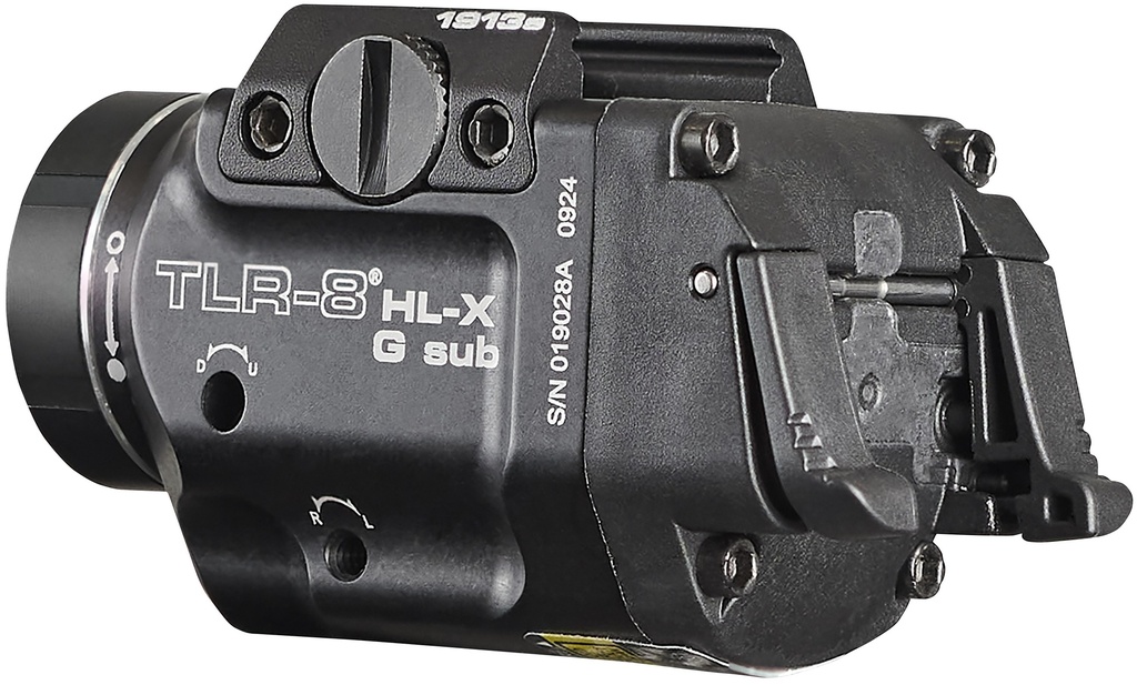 Streamlight TLR-8 HL-X G sub USB (1913) - Includes high and low switches, (1) SL-B9 rechargeable battery pack, USB-C cord, multi-tool and mounting kit with keys - Box