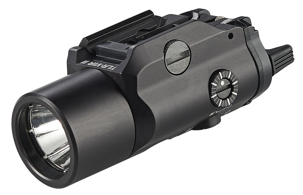 Streamlight TLR-VIR II visible LED/IR illuminator/IR laser - Includes Rail Locating Keys and CR123A lithium battery - Box - Black