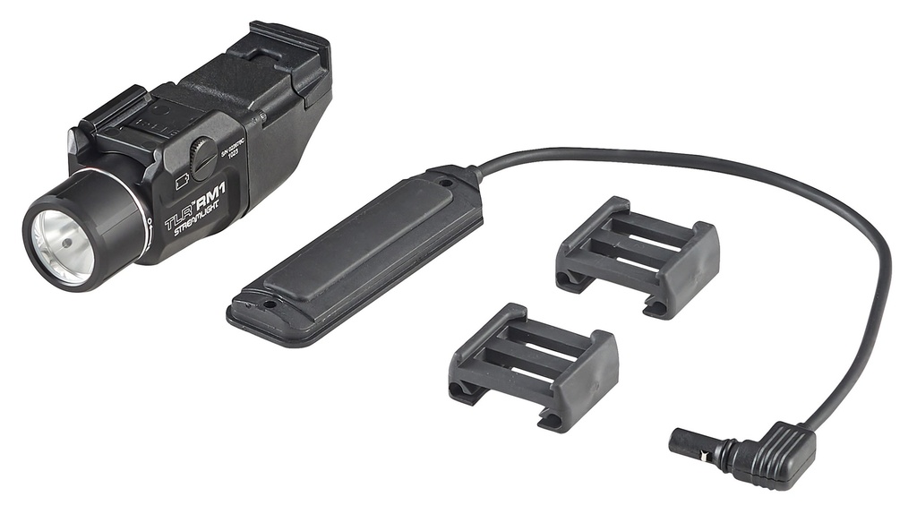 Streamlight TLR RM 1 - System - Includes M-LOK Mount, remote door switch, remote pressure switch, mounting clips and (1) CR123A lithium battery - Box - Black