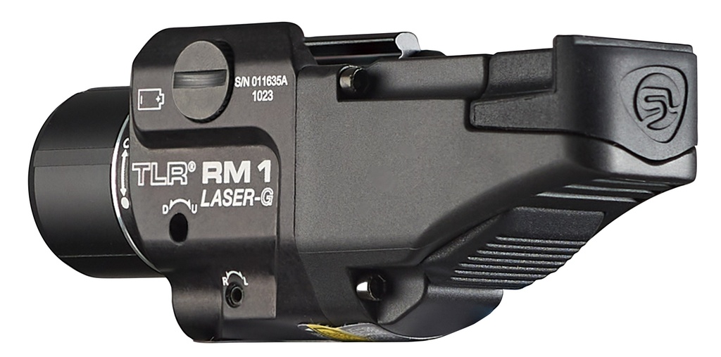 Streamlight TLR RM 1 Laser G - Light only - Includes M-LOK Mount, key kit and (1) CR123A lithium battery - Box - Black