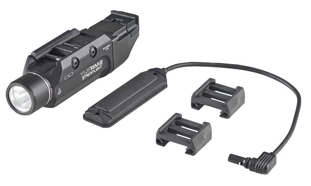 Streamlight TLR RM 2 System - Includes M-LOK Mount, remote door switch, remote pressure switch, mounting clips and (2) CR123A lithium batteries - Box - Black