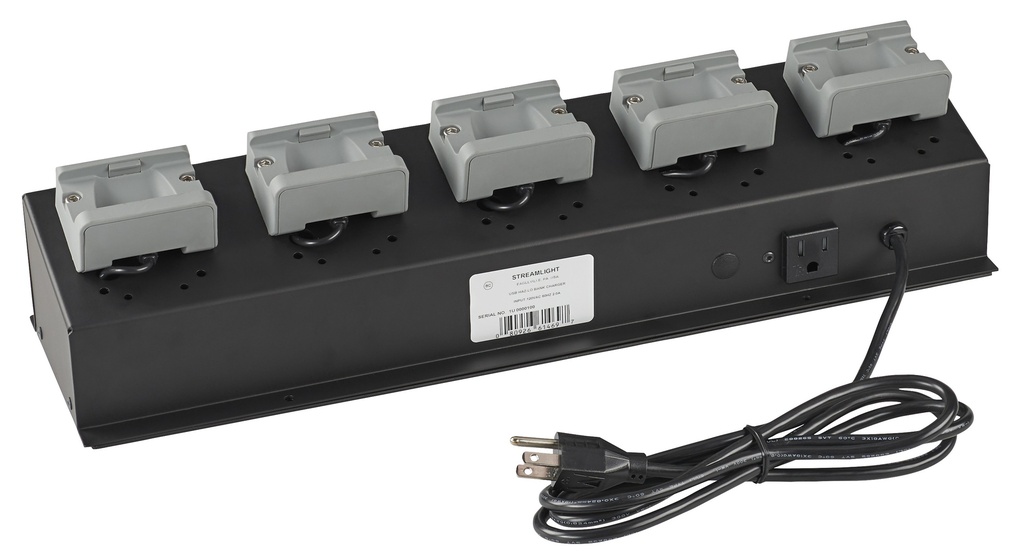 Streamlight 5-Unit Bank Charger - 120V AC - USB HAZ-LO Headlamp