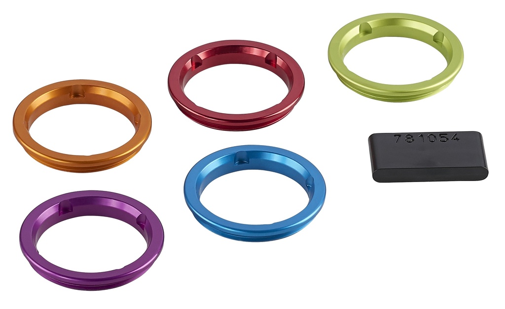 Streamlight Facecap Ring Kit - Includes Red, Blue, Lime, Orange & Purple Rings - Stinger 2020