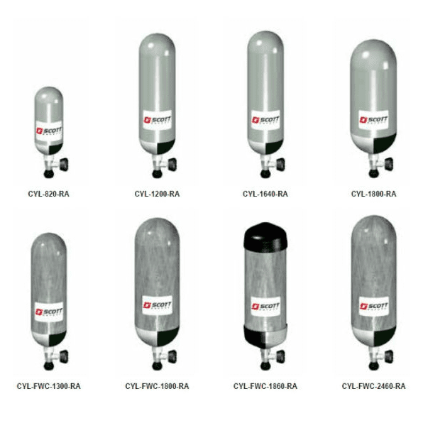 3M Scott Safety Steel Fibre Cylinders CYL-1640 6.0L