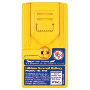 ACR Survival Battery, Lithium (LiMnO2), GMDSS SR102/103 Hazmat