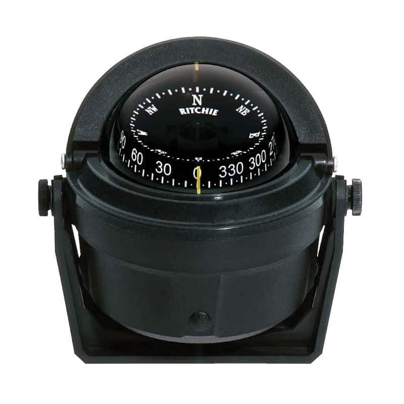 Lalizas Compass Voyager B-81, w/,bracket mount,black