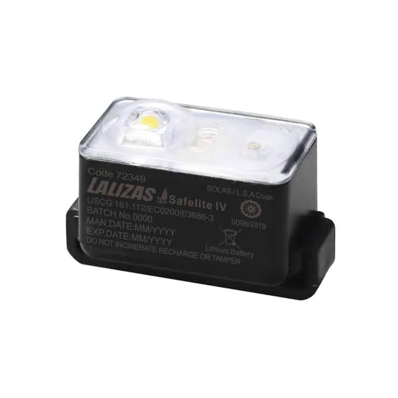LALIZAS Lifejacket LED flashing light "Safelite IV" ON-OFF water activated, USCG, SOLAS/MED