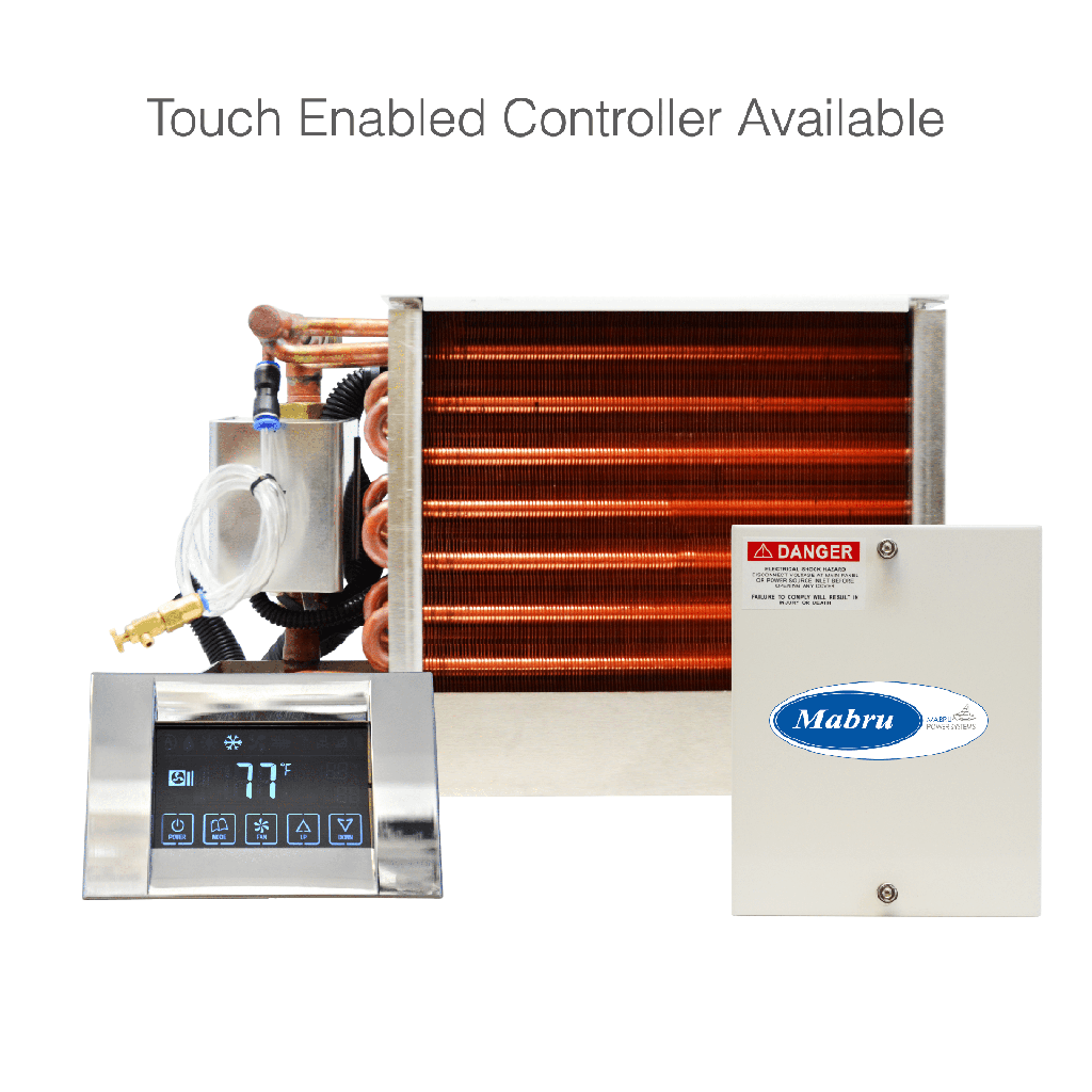 Marine Chilled Water Air Handler 7000 BTU Copper Evaporator 230v 50/60 Hz By Mabru