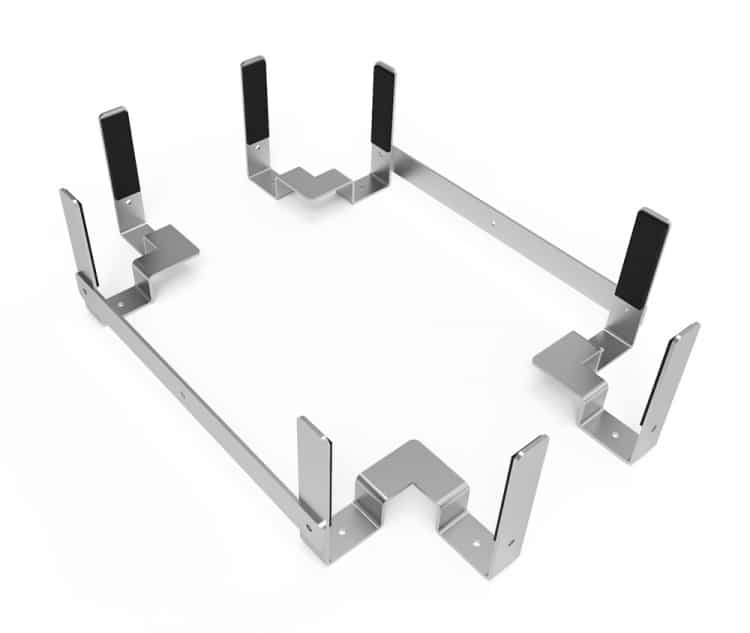 Ocean Safety Compact/ISO liferaft cradle. 6/8 person galvanised steel