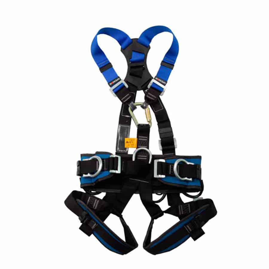 WORKSafe® WSFAB170 Full Body Harness with Front, Dorsal Anchorage Points, Work Positioning Belt, 2 Side D-Rings