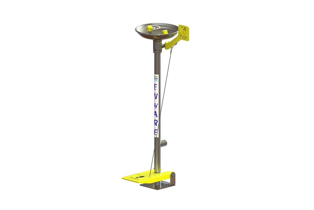 Enware Emergency Eye Wash Pedestal Mounted Hand/Foot Operated