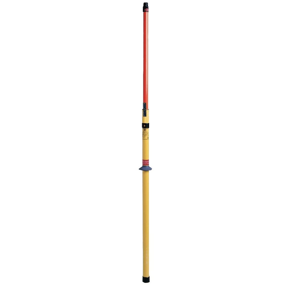 CATU Telescopic insulating stick, extended length 2.1 m, max voltage 90 kV, C end fitting (hex 12 mm)