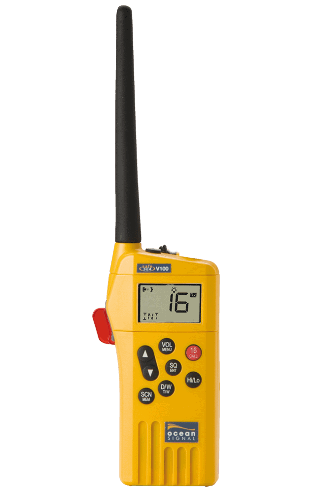 Ocean Signal SafeSea V100 GMDSS handheld VHF radio